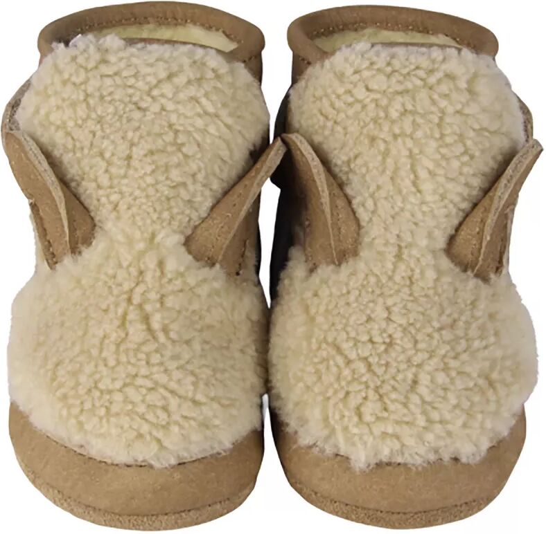 Donsje Amsterdam - Schuhe, Schuhe Alpaca Baby Booties Hasenohren, 0-6M, Beige