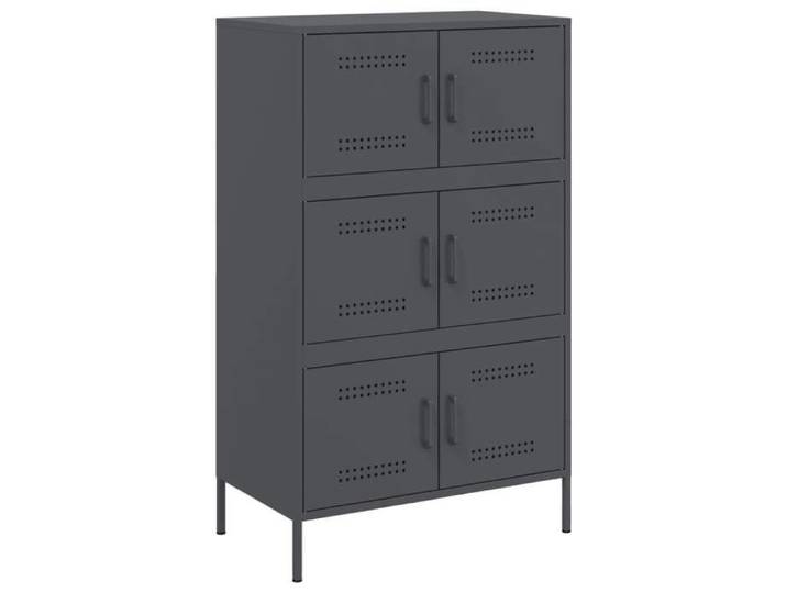Buffet haut - UU - Grand espace - anthracite - 68x39x113 cm - acier C1586