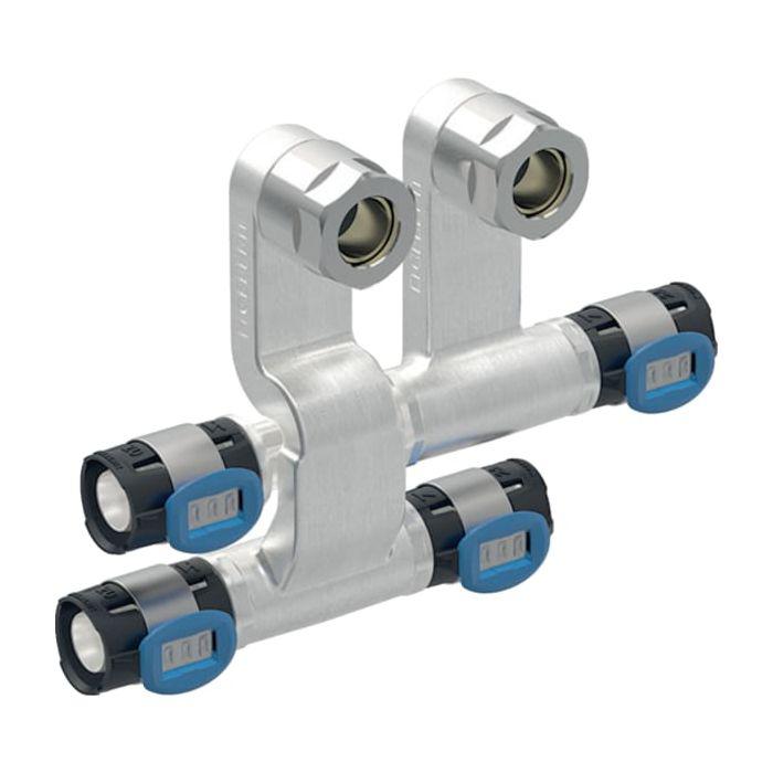Geberit FlowFit Anschluss-T-Stück 619441221 DN 15/12/15, Ø 20/15/20 mm, für Vor-/Rücklauf