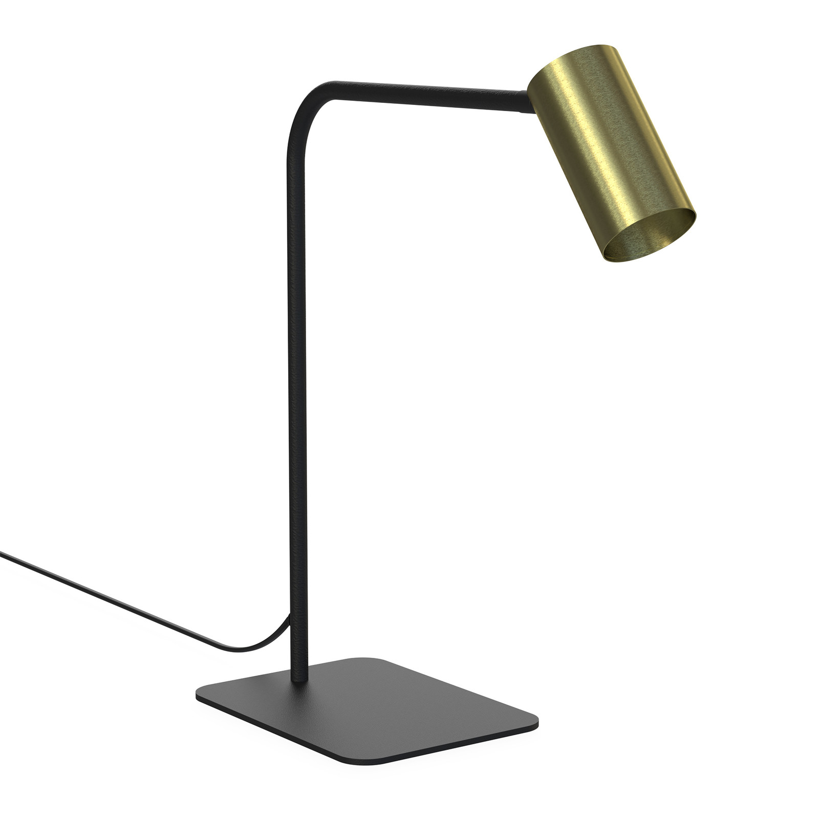 Lyora bureaulamp Mono in goud/messing of zwart