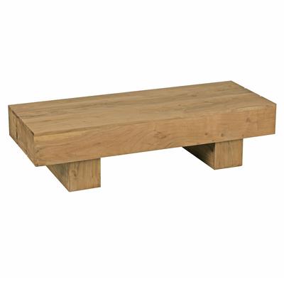 KADIMA DESIGN Couchtisch Massiv-Holz Akazie 120cm breit Design Wohnzimmer-Tisch dunkel-braun Landhaus-Stil