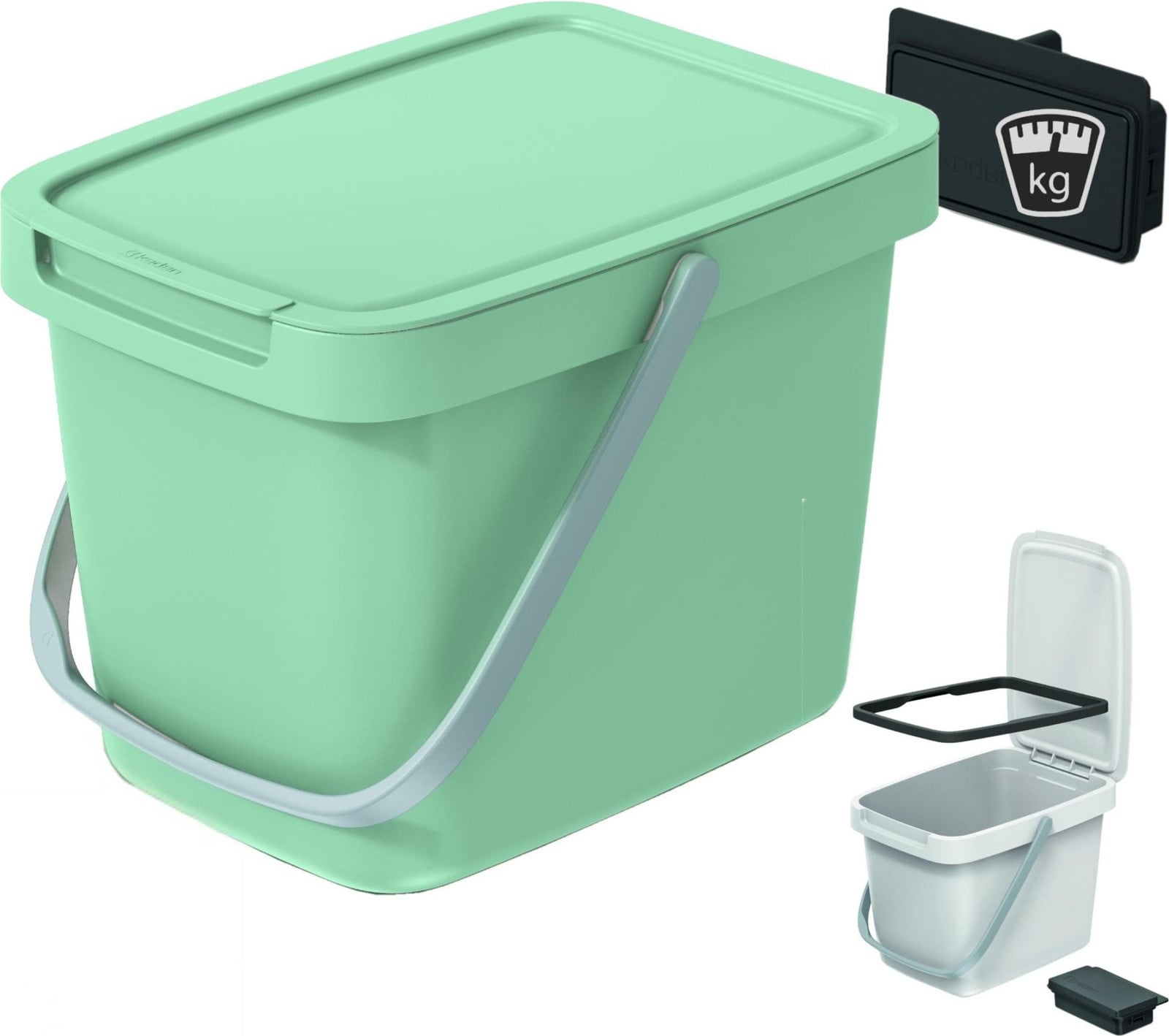 Prosperplast Systema Q Collect NHW6 mand - lichtgroen