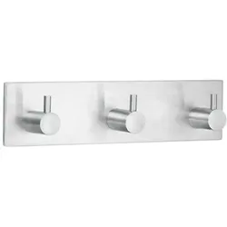 Smedbo Design Dreierhaken eckig, selbstklebend, Accessoires, B1107, edelstahl gebürstet