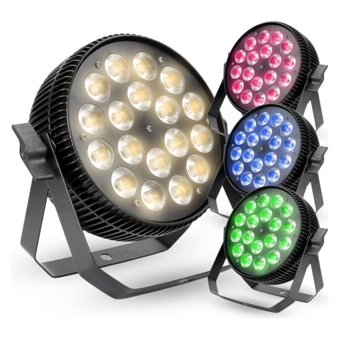 Light4Me ALU TETRA RGBW PAR 18x10W reflektor sceni (10 W, LED) (5908249845466)