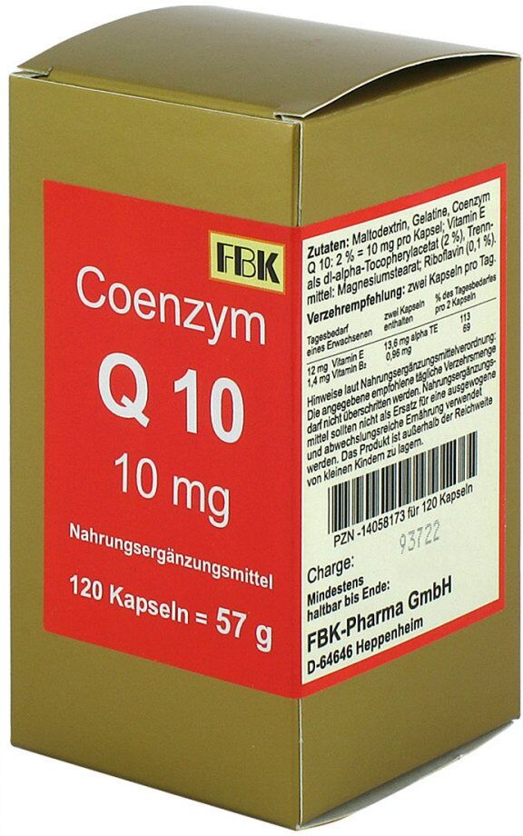 FBK-Pharma Coenzym Q10 10 mg Kapseln