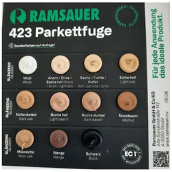 Ramsauer 423 Parkettfuge 1K Hybrid Dichtstoff Farbkarte-Tupfenkarte