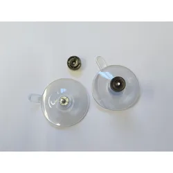 Ideatermica V2000 Saugnäpfe mit Mutter 5 cm 10 Stück transparent
