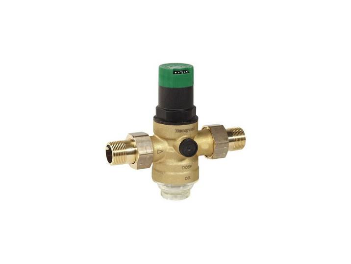 Honeywell Regulierventil Druckminderer - Serie D06F mit Verschraubung - DVGW, (mit Verschraubung), Filterfeinheit: 0,16 mm