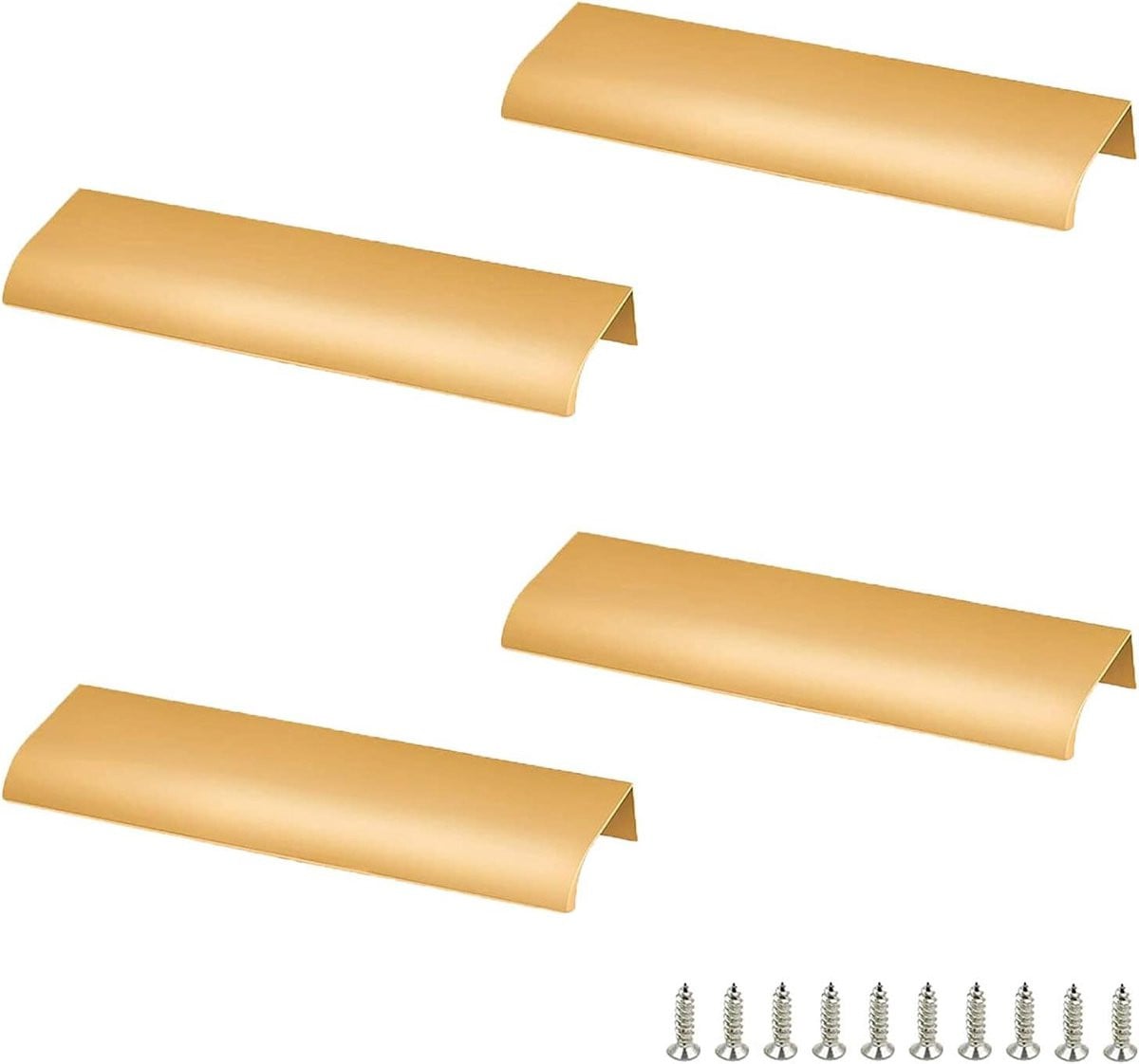 Gouden verborgen kastgrepen voor lades en meubels, 150 mm