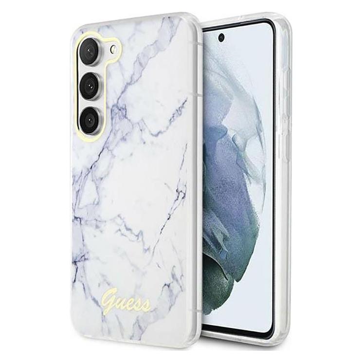Guess GUHCS23SPCUMAH S23 S911 white/white hardcase Marble (Samsung Galaxy S23) (GUE002690-0)