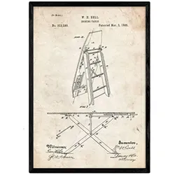 POSTER Bügelbrett Patent A3 Rahmenlos
