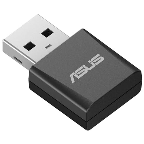 ASUS USB-BE92 nano-adapter Tri Band BE6500 WiFi 7 (802.11be) 6 GHz, zwart