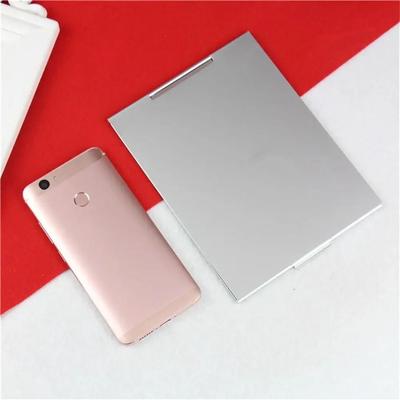 Uplift Picks Slim Aluminum Folding Makeup Mirror Rectangle Compact Travel Pocket Vanity Mirror 150x100 Cm