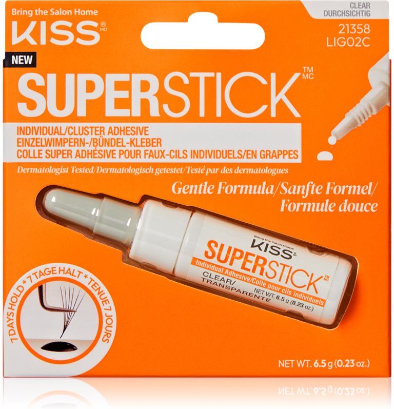 Kiss Superstick Glue glue for false eyelashes Clear 6.5 g