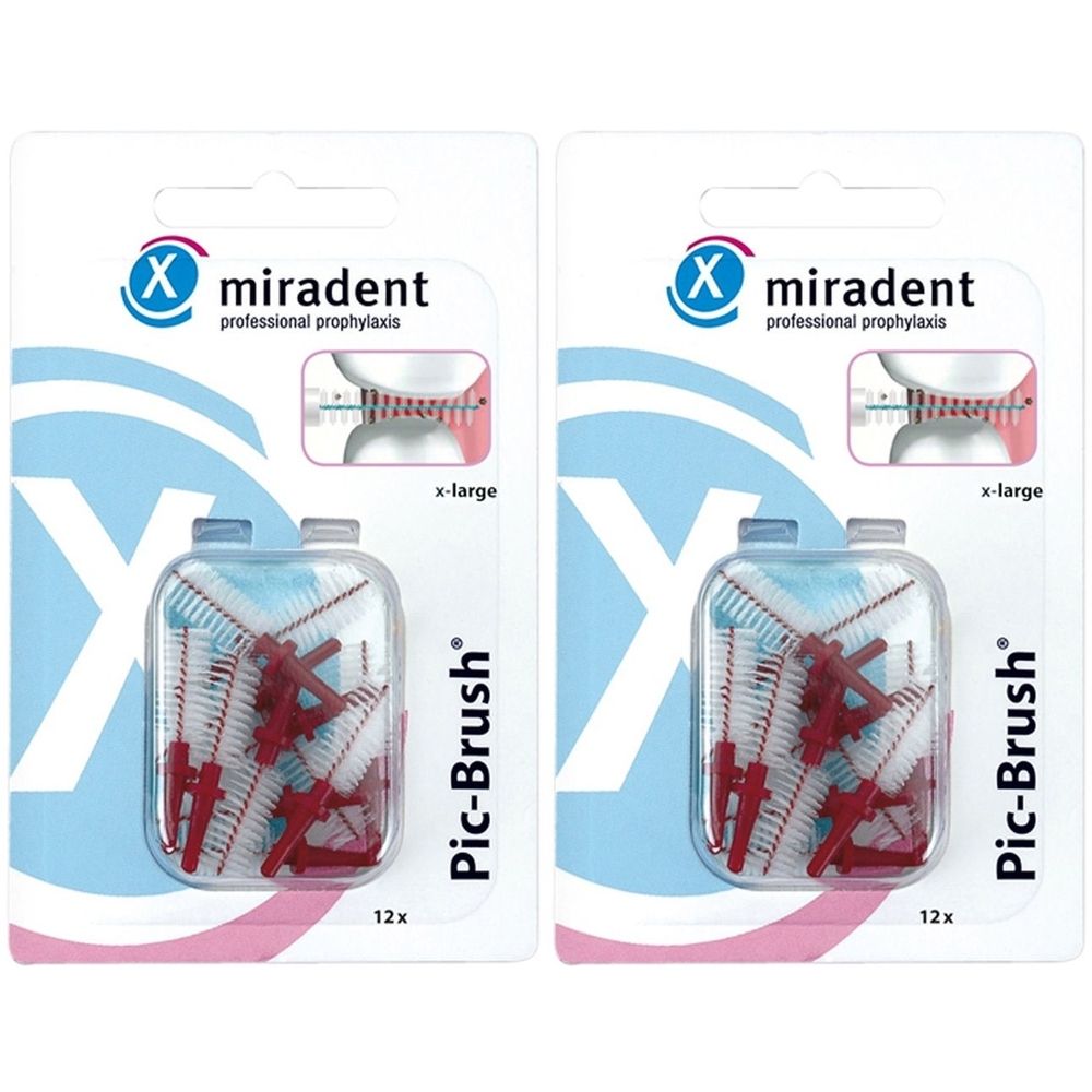 Miradent Picbeb xL Bd12 x2 2x12 St Zahnbürste