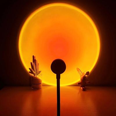 Friendly Fresh Finds USB Sunset Lamp Romantic Ambient Light Projector For Bedroom Decor USB Sunset Lamp Romantic Ambient Light Projector For Bedroom Decor