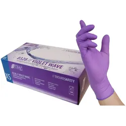Nitril-Einweghandschuhe 8328 „VIOLET WAVE“ lavendel | 100er Box - L