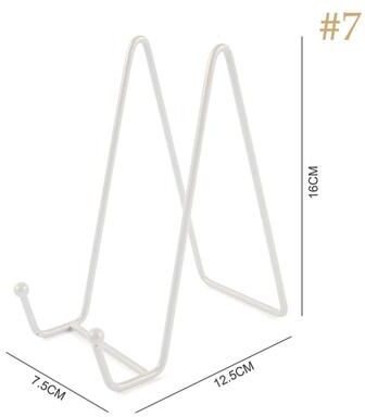 Uplift Treasures Metal Plate Display Stand For Photos And Decor a7
