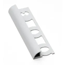 Profil-EU Abschlussprofil "rund" hellgrau, PVC, Länge 250 cm, Kantenhöhe 8 mm, L82503