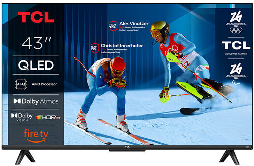 TCL T6C Serie Smart TV QLED 4K 43'' 43T6C, Dolby Vision & Atmos, HDR10+, Fire TV