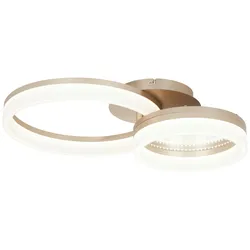 LED-Deckenleuchte Ruli Weiß/Gold max. 24 Watt Deckenlampe