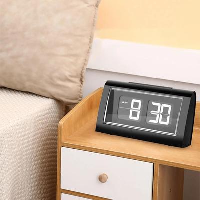 Uplift Picks Modern Auto Flip Bedside Clock With Backlight And Large Display Modern Auto Flip Bedside Clock With Backlight And Large Display