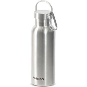 wenco Thermosflasche 555784, Edelstahl, Isolierflasche, silber, 0,5 l