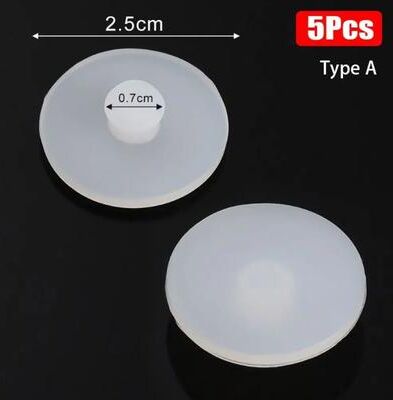 Inspire Select 5 Pcs Silicone Bottle Lid Seal Plug Replacements For Travel Tumbler Coffee Cup Mug Vacuum Bottle, Leakproof Non Spill type A 5 Pcs
