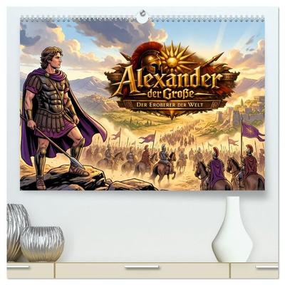 Alexander der Große - Der Eroberer der Welt (hochwertiger Premium Wandkalender 2027 DIN A2 quer), Kunstdruck in Hochglanz