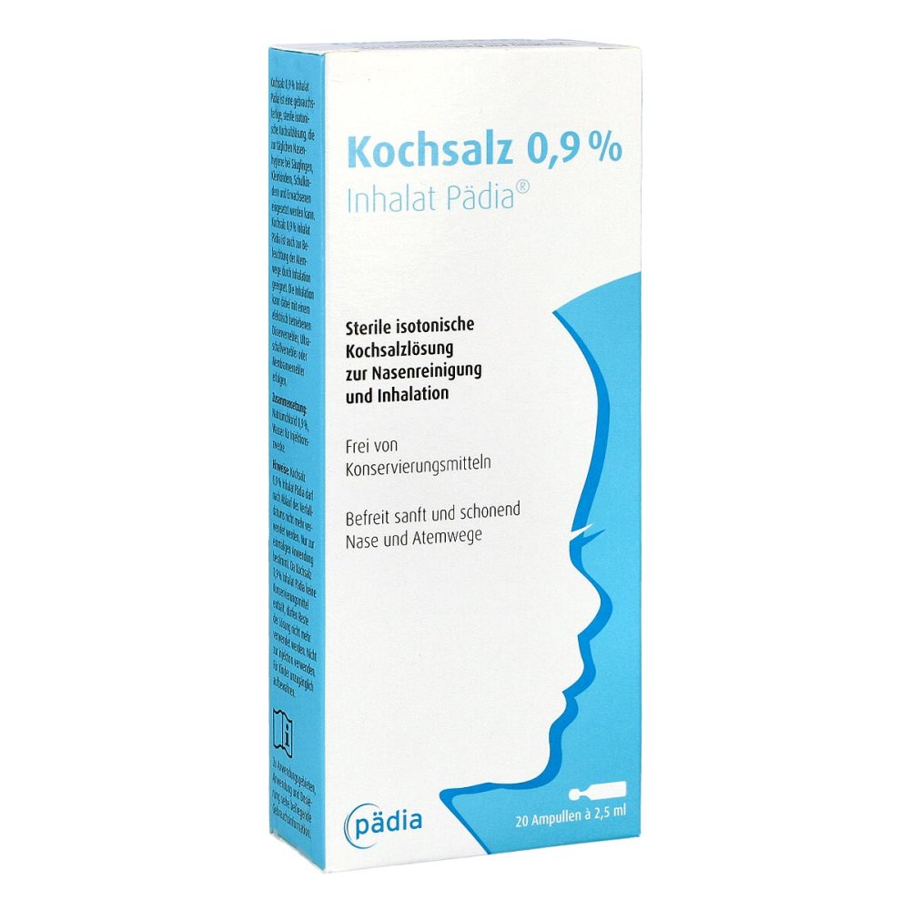 Pädia GmbH Kochsalz 0,9% Inhalat Pädia Ampullen 14293649