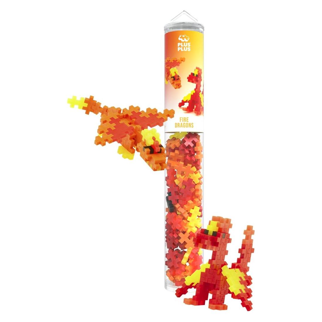 Plus-Plus 100 Kreativ Bausteine Feuer Drache (4375)
