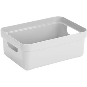 Sunware Aufbewahrungskorb Sigma Home, 9L, 24,6 x 12,2 x 35 cm, Kunststoff, weiß