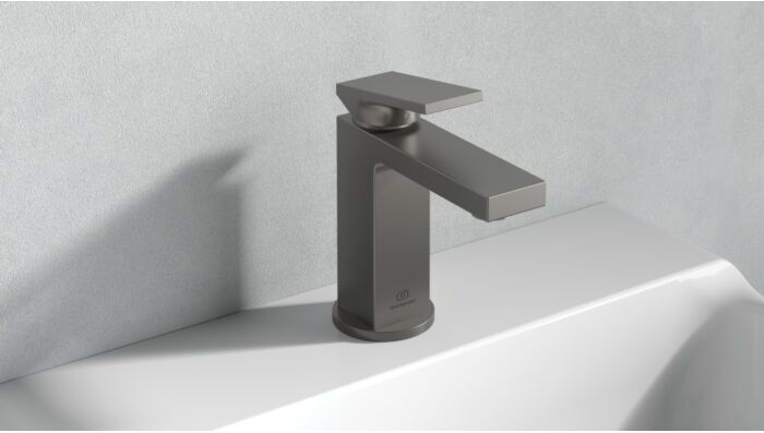 Ideal Standard Waschtischarmatur BD501A5 ohne Ablaufgarnitur, Ausladung 111mm, magnetic grey