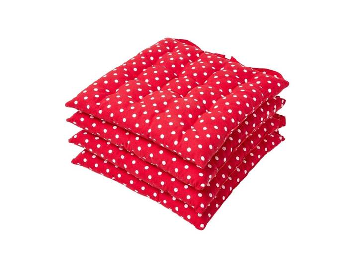 STUHLKISSEN 4er-Set, Polka Dots 40/40/5 cm