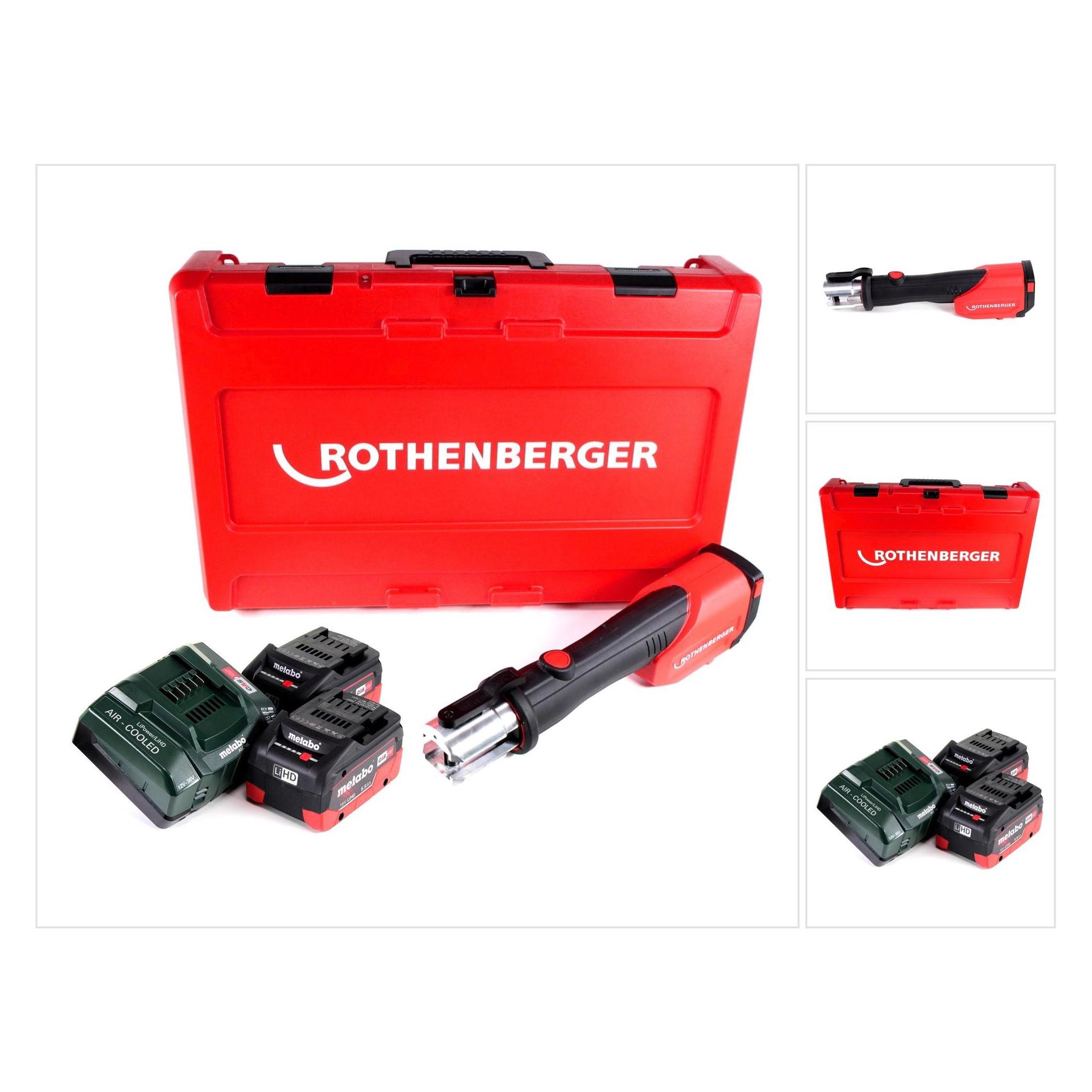 Rothenberger ROMAX 4000 Akku Pressmaschine 18V elektrohydraulisch + 1x Akku 5,5Ah + Ladegerät + Koff (1000002683)