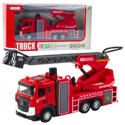 Feuerwehrwagen mit Strahlrohr, Wassersprühanlage, Lichtern und Geräuschen