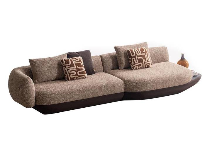 JVmoebel Sofa Luxuriöse Polstercouch in Braun-Beige für stilvolles Wohnen, 1 Teile
