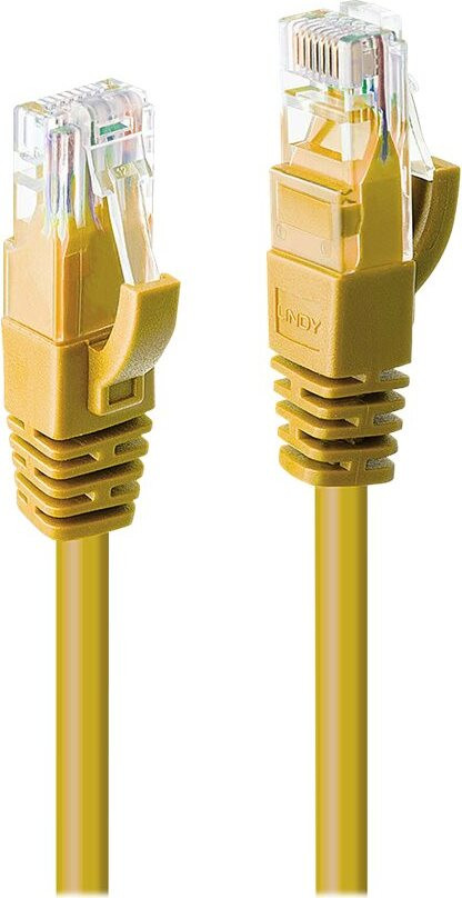 Lindy UTP Cat6-kabel, geel, 0,50 meter