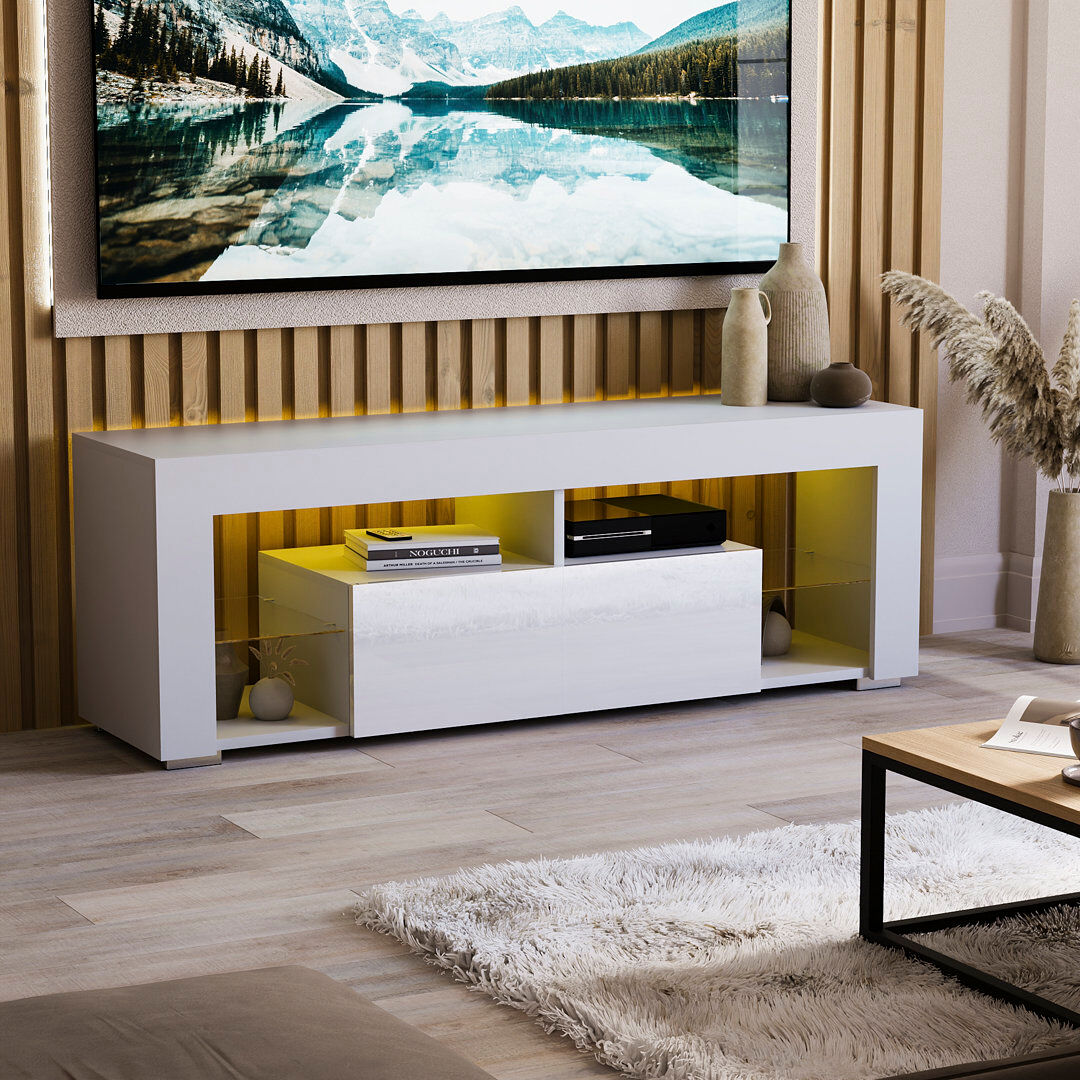 Metro Dar TV Stand for TVs up to 60" White 60"
