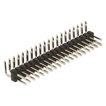 Delock Stiftleiste 20 Pin, Rastermass 2,54 mm, 2-reihig, gewinkelt, 5 Stück (66702)