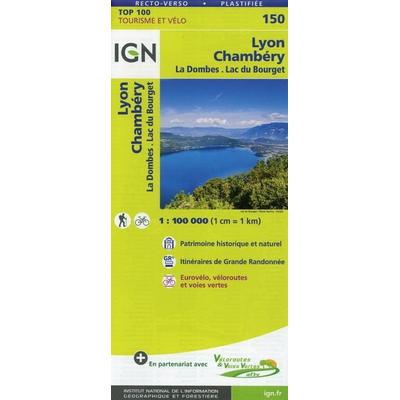 IGN 1 : 100 000 Lyon Chambéry, Karte von Collectif Ign, IGN Frankreich, 978-2-7585-4084-7