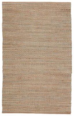 Juniper Home Meridian Natural Chevron Tan/ Blue Area Rug