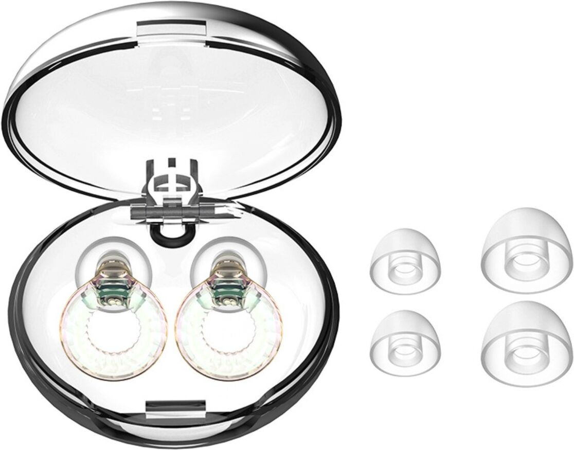 INF 2er-Set Ring Pro mehrfarbige Silikon-Ohrstöpsel – waschbare geräuschreduzierende Schlaf- & Reise-Ohrstöpsel (NRR 25-28db)