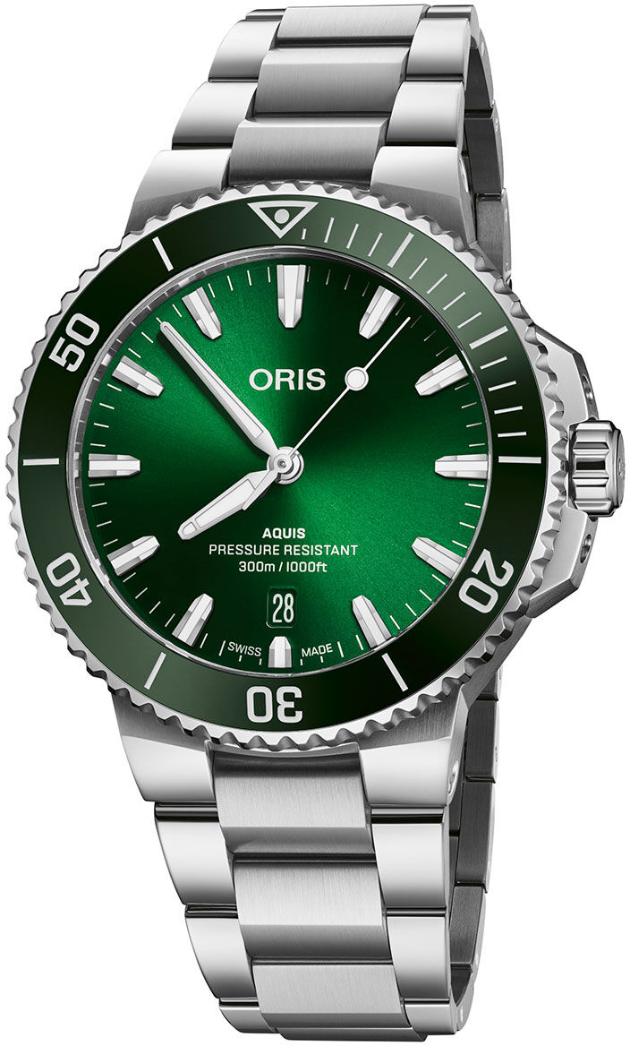 Oris Aquis Date 41.50 mm Green 01 733 7787 4157-07 8 22 04PEB