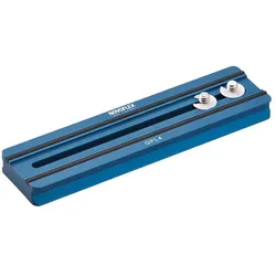 Novoflex Klemmplatte 155x39mm (Stativ Schnellwechselplatte), Stativ Zubehör, Blau