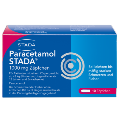 STADA Consumer Health Deutschland GmbH PARACETAMOL STADA 1000 mg Zäpfchen 10 St 07368140