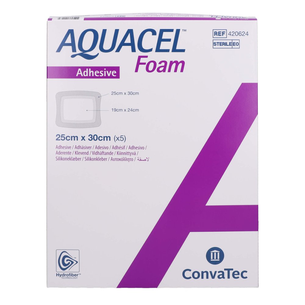 ConvaTec (Germany) GmbH Aquacel Foam adhäsiv 25x30 cm Verband 09060452