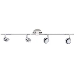 LED Deckenlampe Deckenleuchte Wohnzimmerlampe schwenkbar Chrom Stahl H 65 cm