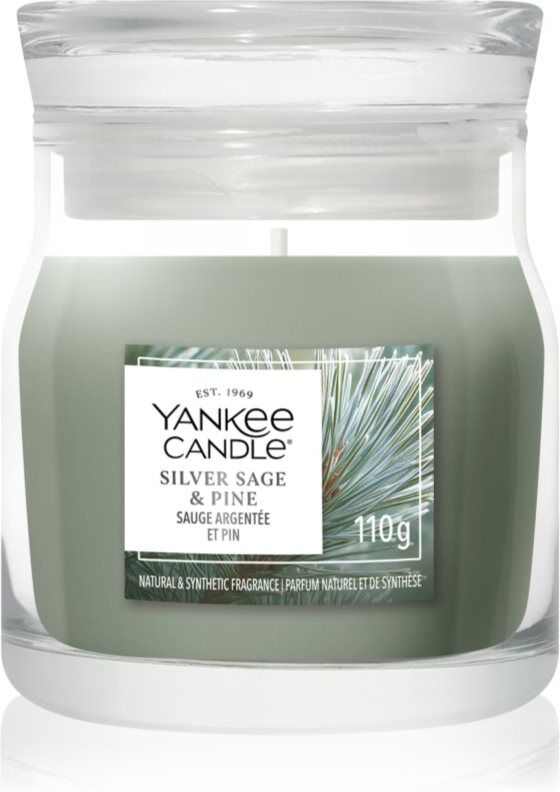 Yankee Candle Silver Sage & Pine scented candle Signature 110 g