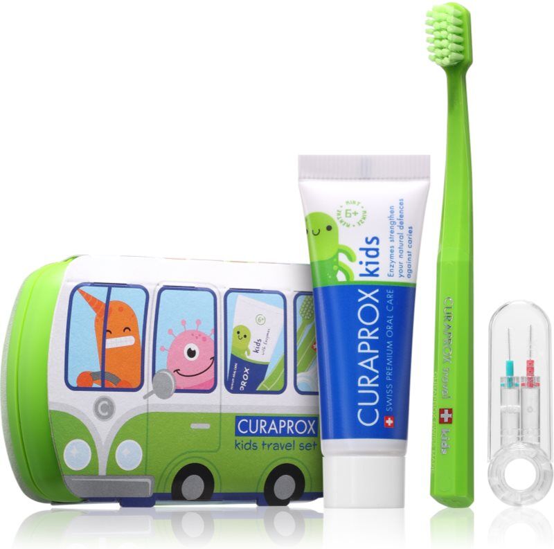Curaprox Kids Travel Set Kit de voyage dents, langue et gencives pour enfant 1 pcs